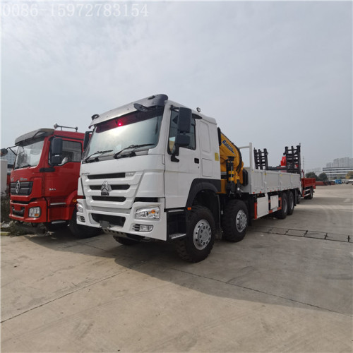 Sinotruk Howo 8x4 складной ручный кран