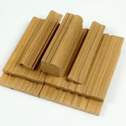 Hot Sale Kitchen Cabinet Door Moulding Engineered Wood Moulding for India Wood Half Moon Moulding