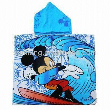 Kids Beach Towel, Comfortable and well water absorbency, Suitable for promotions