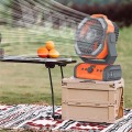 Вентилятор для кемпинга на открытом воздухе со светодиодной легкой рыбалкой вентилятор палатки