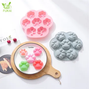 Cute Cat Claw Shape Silicone Mousse Cake Mould for Jelly Pudding and DIY Sweets
