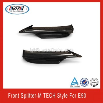 100% real Carbon fiber front lip M TECH type front splitter for bmw E90