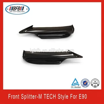 100% real Carbon fiber front lip M TECH type front splitter for bmw E90