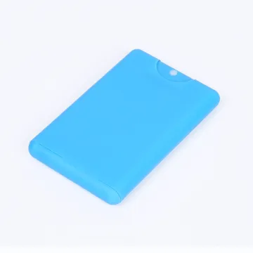 plastic pocket size credit card shape spray bottle perfume packaging 10ml PP
