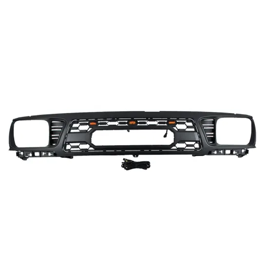 Black Honeycomb Front Grill with Lights for Tacoma 1995-1997