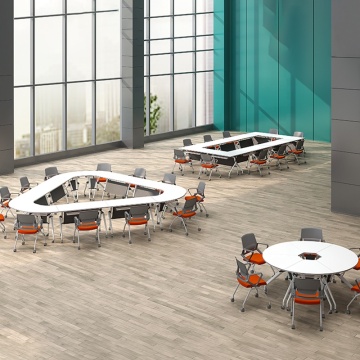 Foldable Flip Top Training Room Tables for Office and Meeting Rooms