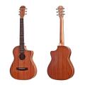 34 inch cutaway travel acoustic guitar