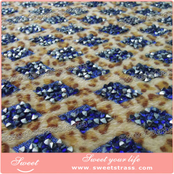 High quality factory hot fix crystal rhinestone mesh trim crystal mesh sheet