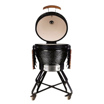 24 Inch Black Cast Iron Electric Smoker Pizza Tandoor Clay Oven Conveyor