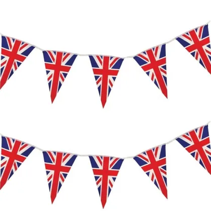 Factory Price British String Flag Union Jack Pennant Decorative Hanging Flag