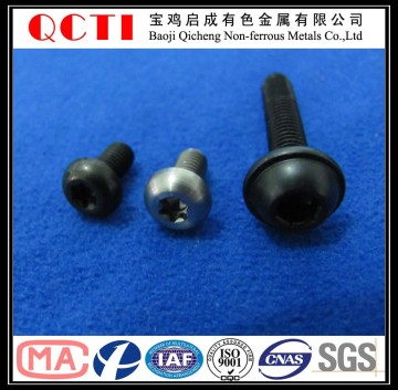 black anodize m4 titanium screw