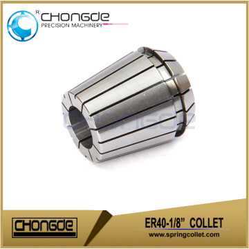 ER40-1/8" Precision Spring Collet Run-Out ≤ 0.0003"