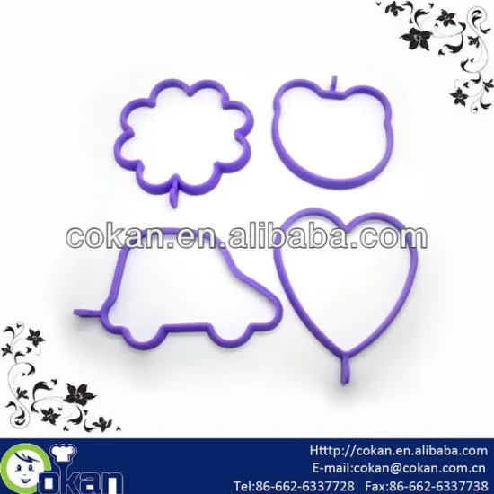 Set of 4pcs Silicone Egg Ring/Egg Fryer/Egg Former CK-EF026
