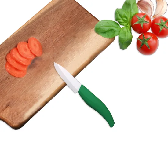 Green Handle Ceramic Knife 3 Inches Fruit Knife