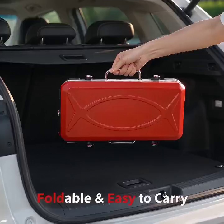 Portable Foldable Gas BBQ Grill For Camping Picnic
