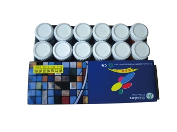 12 Colors Glass Paint Set