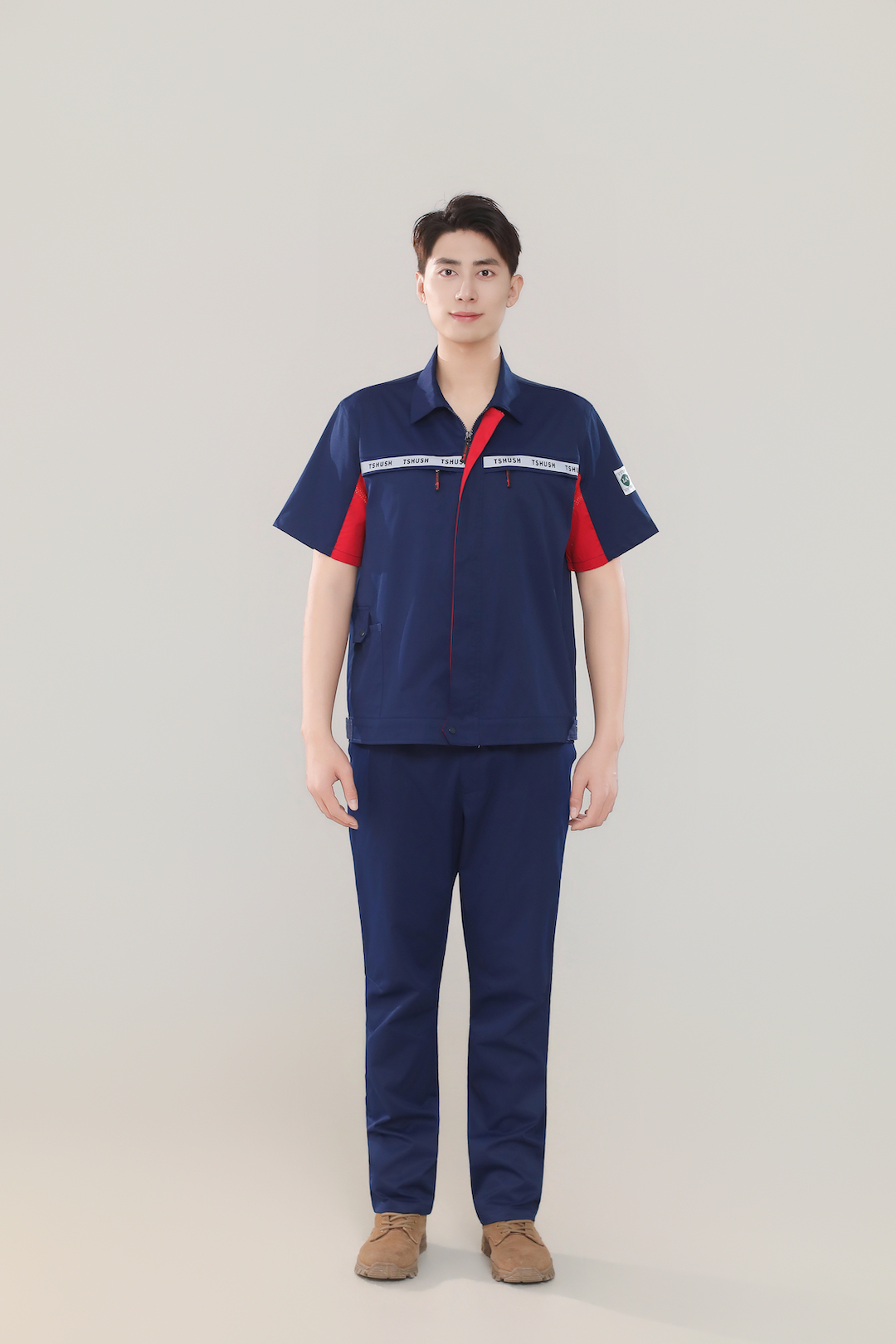 গ্রীষ্মের ছোট হাতা শীর্ষ - গাঢ় নীল