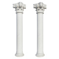 Classic White Fluted Corinthian Columns Acanthus Pillars