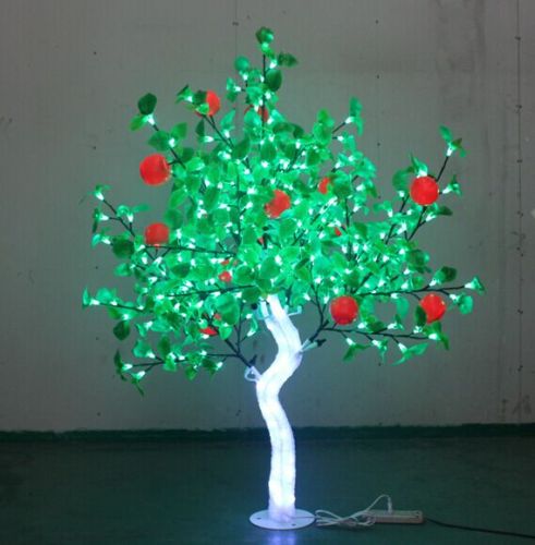 Árbol de manzana de cristal LED luces al aire libre