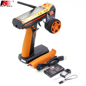 Flysky FS-GT3C 2.4G 3CH RC Transmisor y sistema receptor con batería
