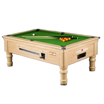 Affordable Coin-Operated Pool Billiard Table with Slate: 7ft or 8ft Super Power Size Options