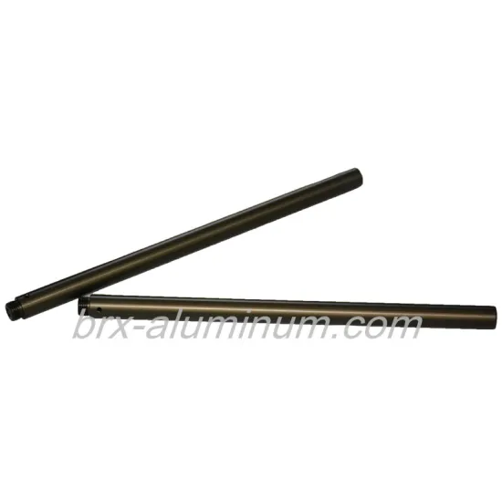 Aluminum alloy tube with hard anodic oxidation