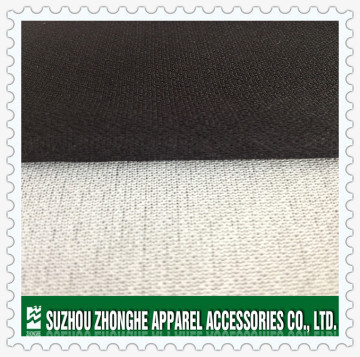 Polyester tricot elastic interlining fabric