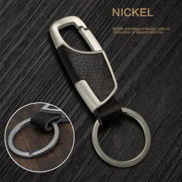 Leather Alloy Business Auto Car Viehcle Metal Explosion Moto Keychain Hanging Key Chain Metal Key Ring Key Holder For Party Gift