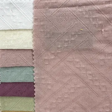Soft Breathable Cotton Jacquard Fabric