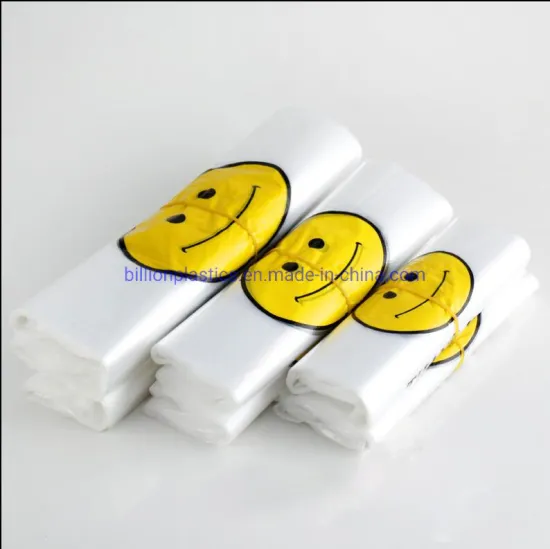 Environmentally Friendly Heavy Duty LDPE HDPE Vest Carrier Plastic Bags