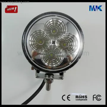 Bright round 12w 10~30V 876lm led car light