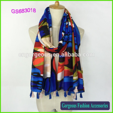Wholesale fashion women cotton scarf colorful scarf
