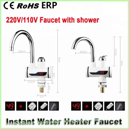 Bathroom & kitchen Electric instant heating water faucet mixer with shower