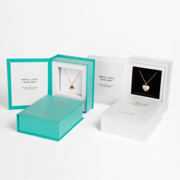 New Arrival Book Style PU Leather Jewelry Box - Diamond Jewelry Gift Necklace Packaging Box