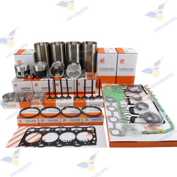 Overhaul Rebuild Kit for Isuzu 4LE1 Diesel Engine: Bearings, Pistons, Liners, Rings, and Gaskets