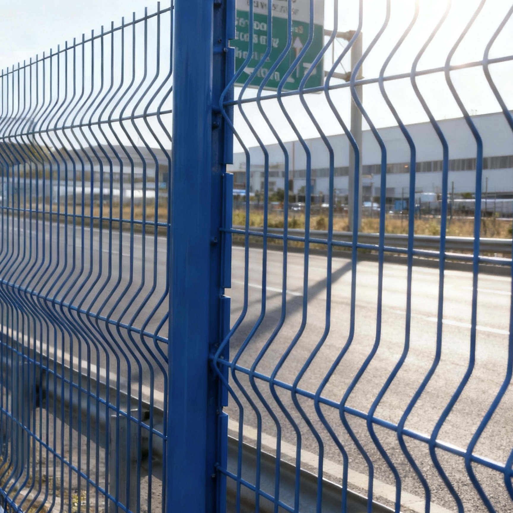 Recinzione metallica curva Recinzione da cortile in rete metallica saldata