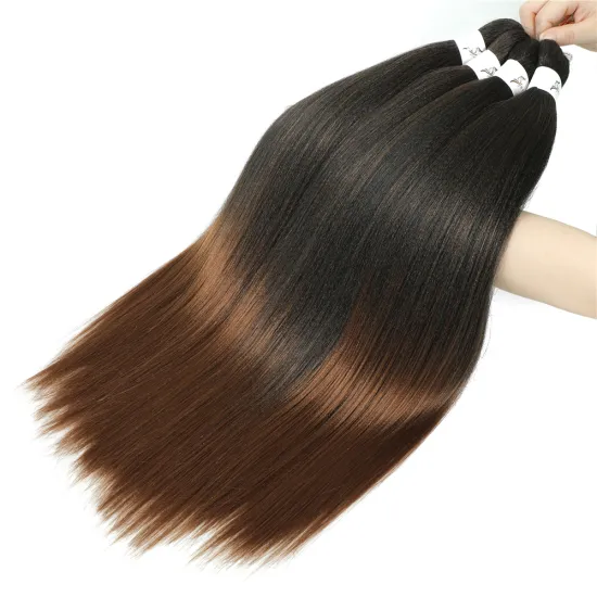 X-tress Bundles Ombre Synthetic Easy Braiding Hair Extensions Yaki Straight Locs Crochet EZ Braids 24 inch Dreadlocks  braids
