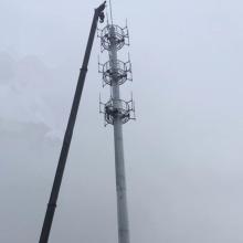 Telecommunication Industry Utility Steel Utility High Mast Poles with Inner Flange 25m