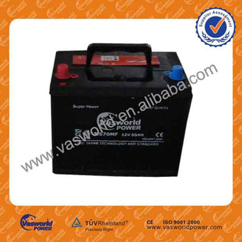 MF car Batteries NS70MF 12V65AH MF car Batteries