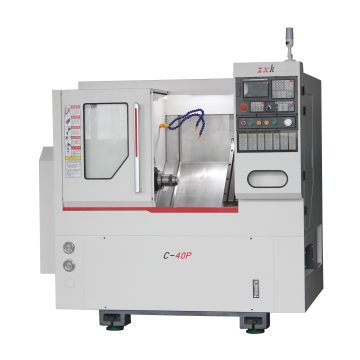 C-40p Doğrudan Satış Yüksek Hassas Mini Eğimli Yatak CNC Torna Makinesi