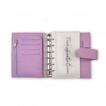 Custom 2025 Planner with Litchi Texture Silver Ring Binder