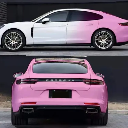 purple cool tint car film for rear mirror