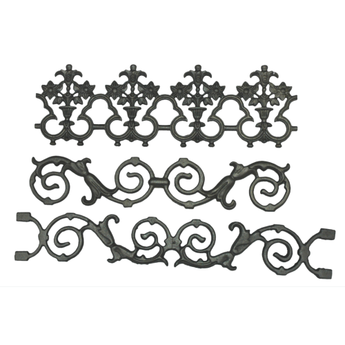 Wrought Iron Railing Decorations Garden decoration parts wrought iron components Factory