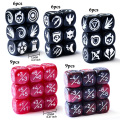 36pcs 12MM Abilities Keywords Counter Dice MTG Dice 1/+1 Counters Bulk Creature Stats Buff Tokens Dice Set (Multicolors)