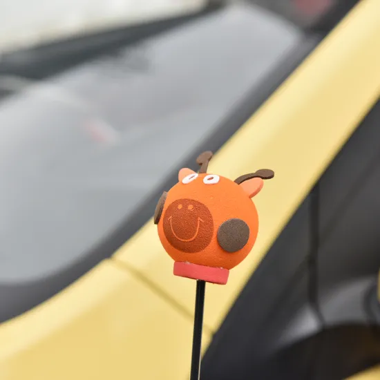 Cool Giraffe Eva Decorative Car Antenna Topper Balls Orange Car Fashion Exterior accessories
