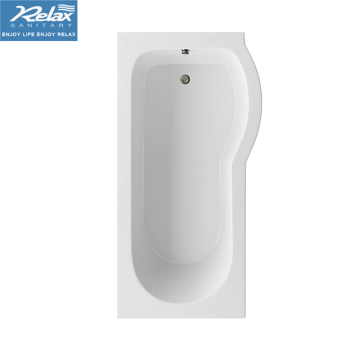 Tab mandi 1500mm moden Tangan kanan P-Shaped tab mandi