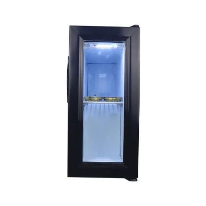 Caviar Fridge: Glass Door Mini Refrigerator