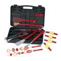 18pcs BBQ tools set in plastic case