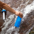 Bouteille d&#39;eau pliable ultra-légère de sports de filtration légère sans silicone faite sur commande de BPA