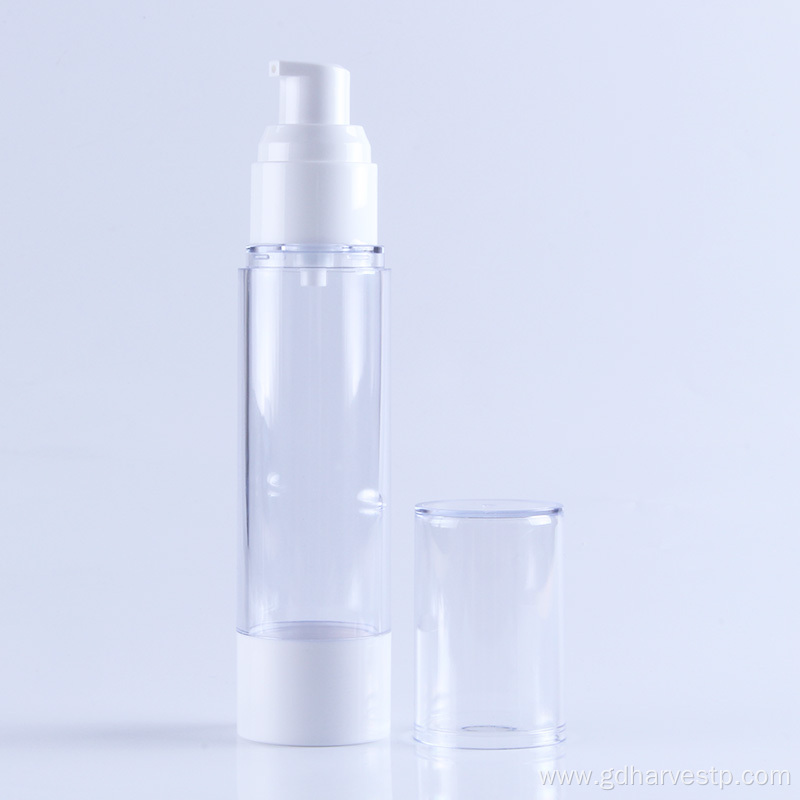 Cosmetic Skincare 30ml 50ml Airless Bottle White Pump